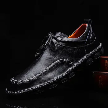 

Men's High Quality Handmade Men's Shoes Spring Fashion Shoes Men's Brand Men Shoes Men's Comfortable Driving Men's Leather Shoes