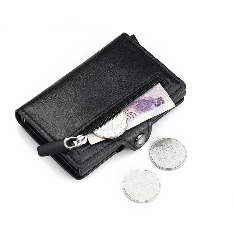 Bycobey короткий кошелек для карт из искусственной кожи держатель для карт RFID Блокировка денег сумка Безопасность многофункциональный чехол для карт для мужчин и женщин