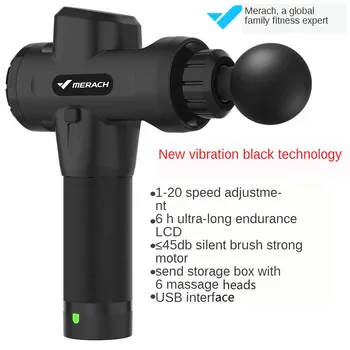 

electronic therapeutic massager Black post workout massage gun for athletes