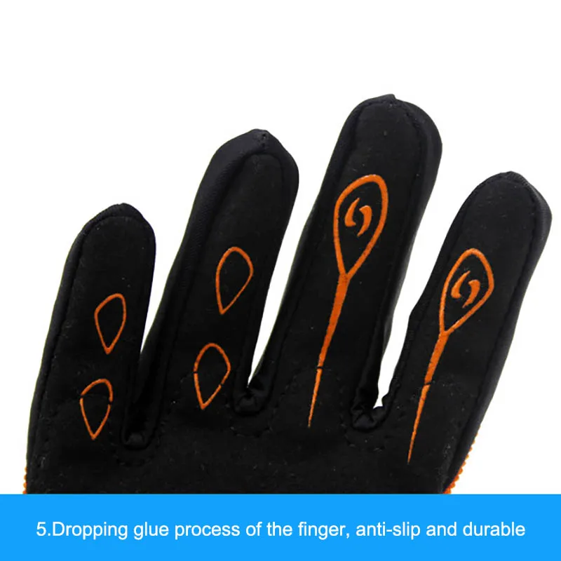 Children Skating Gloves Full Finger Quick-release Adjustable Handwear Outdoor Sportswear Accessories 3-12 Years Olds