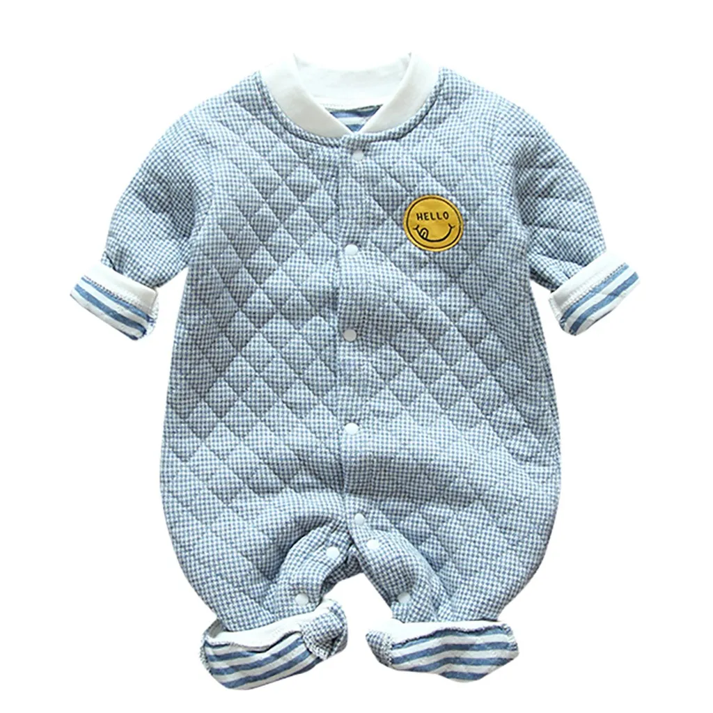 Комбинезон для новорожденных; теплый комбинезон в клетку; одежда в стиле пэчворк; комбинезон для маленьких мальчиков и девочек; теплый комбинезон для малышей; pajacyki dla niemowlat