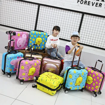 

Edison children's Travel Luggage 3D Stereo Bear 20‘’ Children's Luggage Board Chassis ABS Material Zipper Anti-stress Suitcase