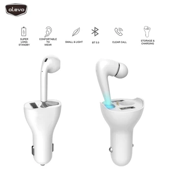 

2.1A QC3.0 Fast Car Charger Adapter Dual USB Kit Car Handsfree Bluetooth Wireless Car Speakerphone Mp3 USB Adapter Earphone