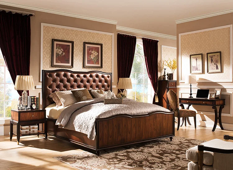 Роскошная кожаная кровать moder размером 1,8 м, 1,5 м, королевская и королевская кровать, также с ночной подставкой и тумбочкой WA400
