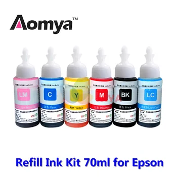 

6PC/Set Dye based refill ink for Epson L100 L110 L120 L132 L210 L222 L300 L312 L355 L350 L362 L366 L550 L555 L566 printer