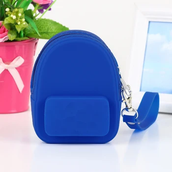 

New Fashion Portable Lovely Silicone Head phones New Storage Package Coin Purse Wallet Children Candy Color Bag