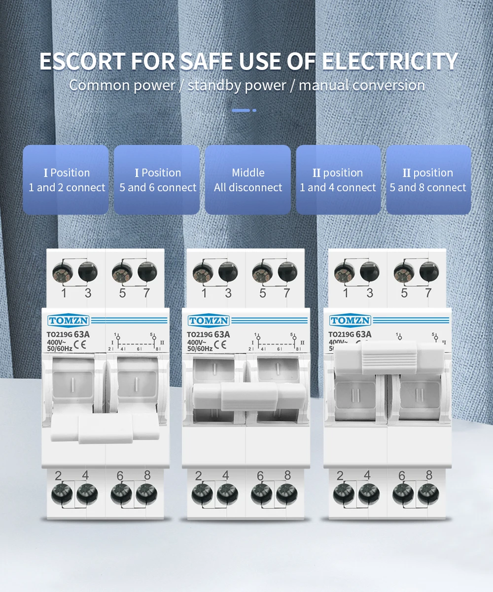 manual de transferência de isolamento interruptor interruptor interruptor de bloqueio