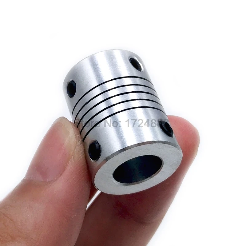 Flexible Coupling 5 8 6.35mm 8mm 10mm D19*L25 Aluminium Jaw Shaft CNC Stepper Motor Coupler Encoders Engraving Machine