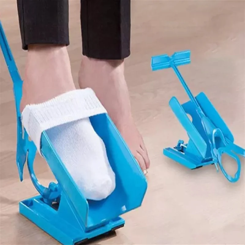 Носочки для беременных, повседневная обувь устройство для рожка слайдер, легко Вкл/Выкл. Носок, набор помощи для обуви, устройство для рожка, не сгибая растягивание
