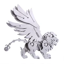 Puzzle Animal 3D en métal, modèle de Lion Manticore en acier, Warcraft assemblé, bricolage, jouets détachables, cadeau pour enfants et adultes