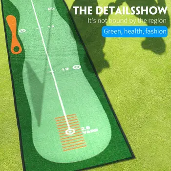 

Golf Practice Mat Durable Useful Green Nylon Grass Foam Pad Tee Rubber Backyard Golf Blanket Indoor Outdoor Training