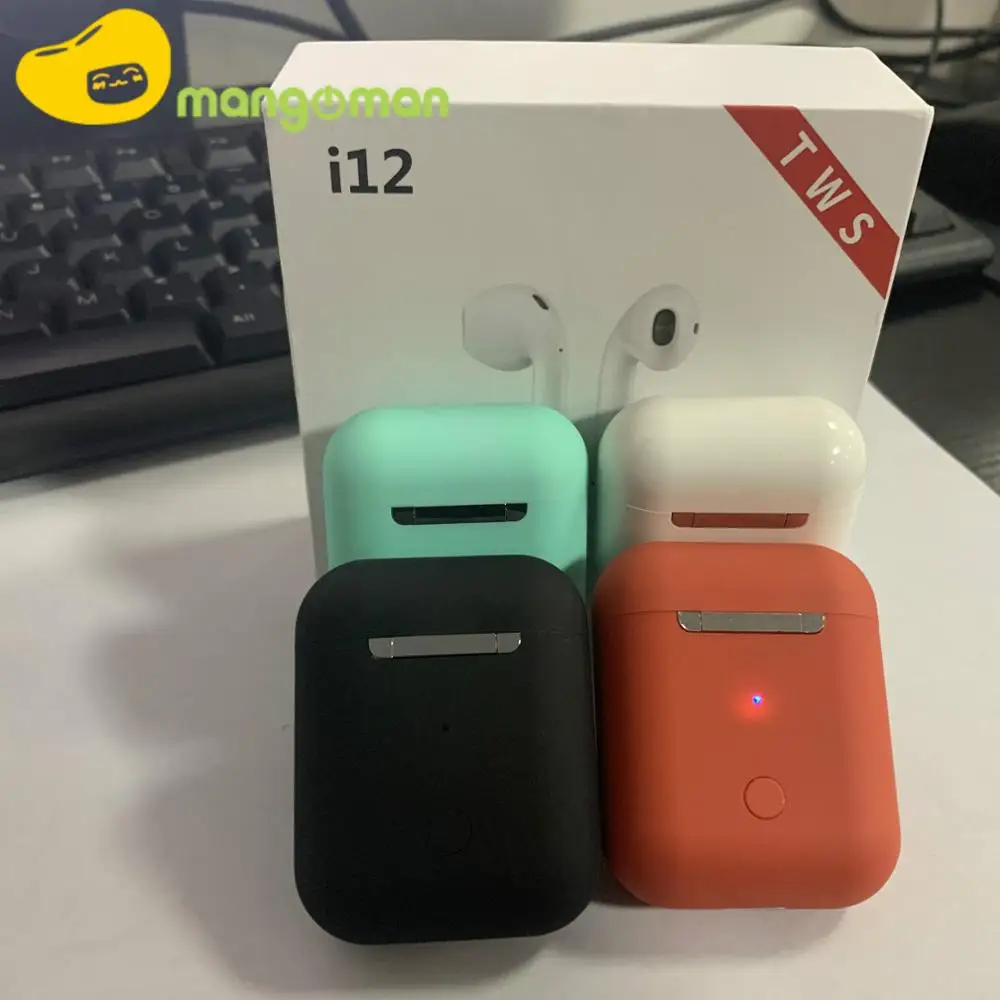 

Mangoman i12 tws Bluetooth Earphone Wireless Earbuds Hands free Business Earpiece Sport Headset Bluetooth music Earphone Earbuds