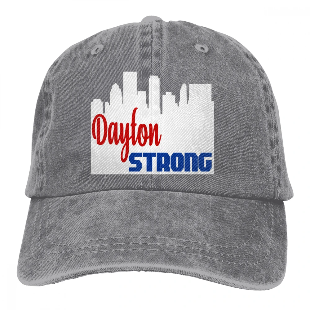 Dayton Strong Casquette черные унисекс Мужские Женские джинсовые бейсболка с ремешком кепки Регулируемая шляпа для гольфа папа