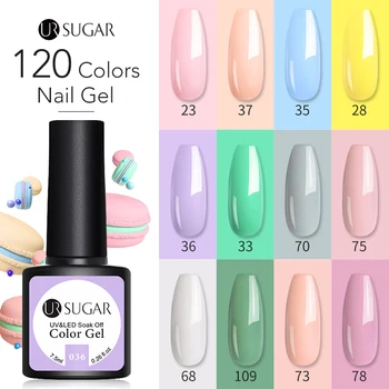 

UR SUGAR 7.5ml Color Varnish Hybrid Gel Nail Polish Primer Semi Permanent Design Top Base For Nails Art Manicure UV Gel Lacquer
