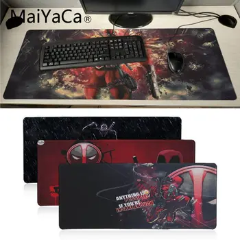 

MaiYaCa Red Deadpool Customized laptop Gaming mouse pad BIG SIZE Rubber Game Mouse Pad