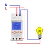 24hrs Digital Analogue Din Module Time Switch Backlight Large LCD Display Industrial Timers Controller 16A 30A Relay 85-265VAC 5