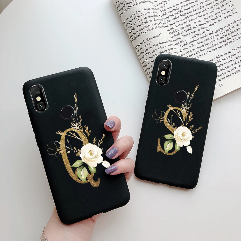 Фото Чехол для Xiaomi Mi A2, A 2 Lite, A1, A 1, MiA2, MiA1, силиконовый бампер с милыми буквами, мягкий чехол-накладка для Xiaomi Mi 5X, 6X №2