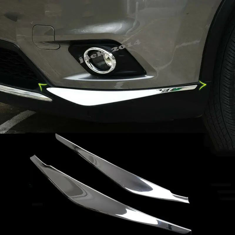 ABS Хром передний бампер угловая защита отделка для Nissan Rogue X-Trail