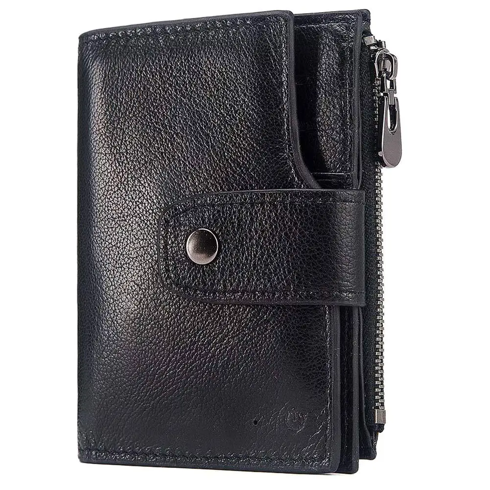 

New Style Men Smart Anti-Lost Wallet Purse Bluetooth Position Record RFID Retro Style Large Capacity