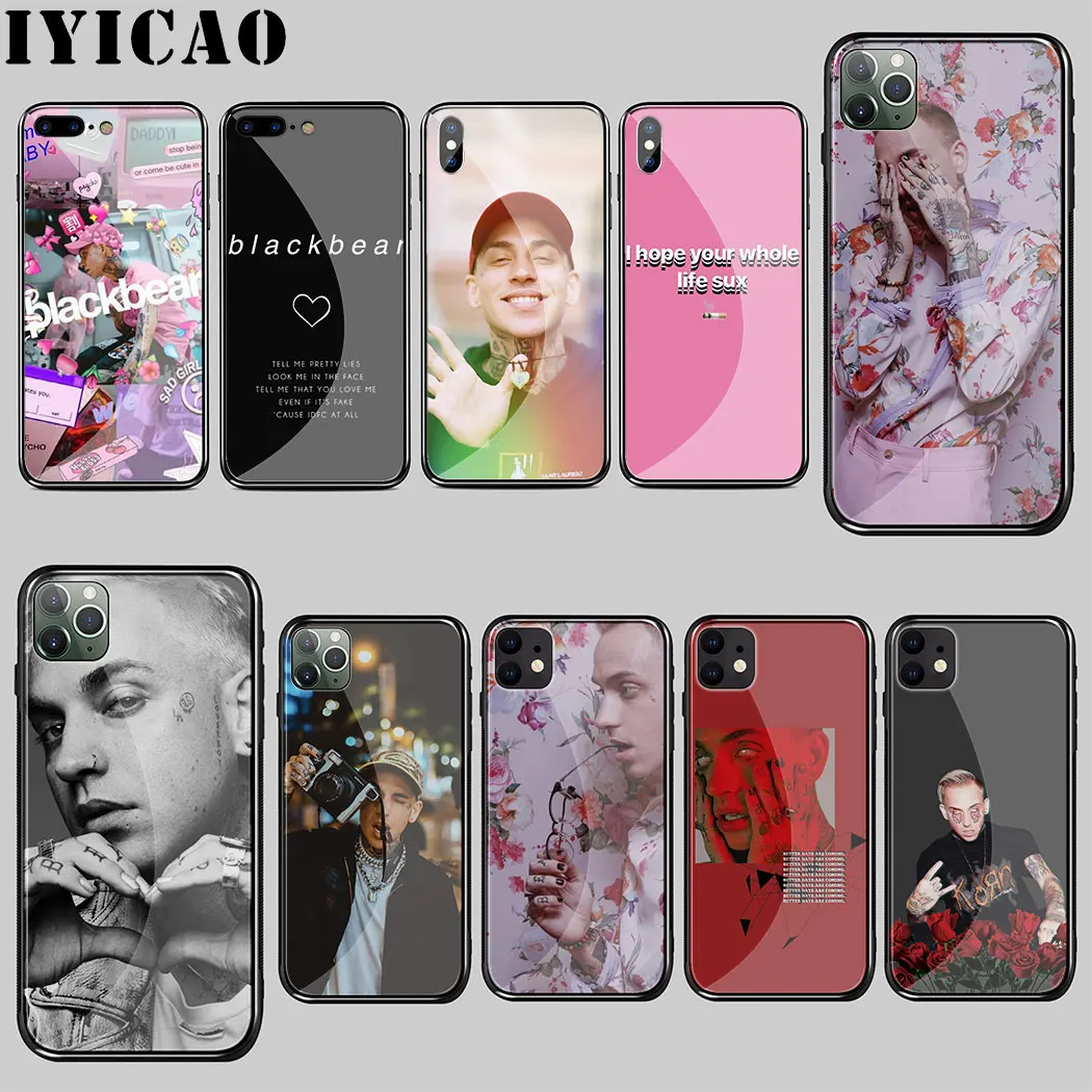 Чехол Blackbear из закаленного стекла для iphone 5 5S SE 6 6S 7 8 Plus 11 Pro X XR XS Max | Мобильные