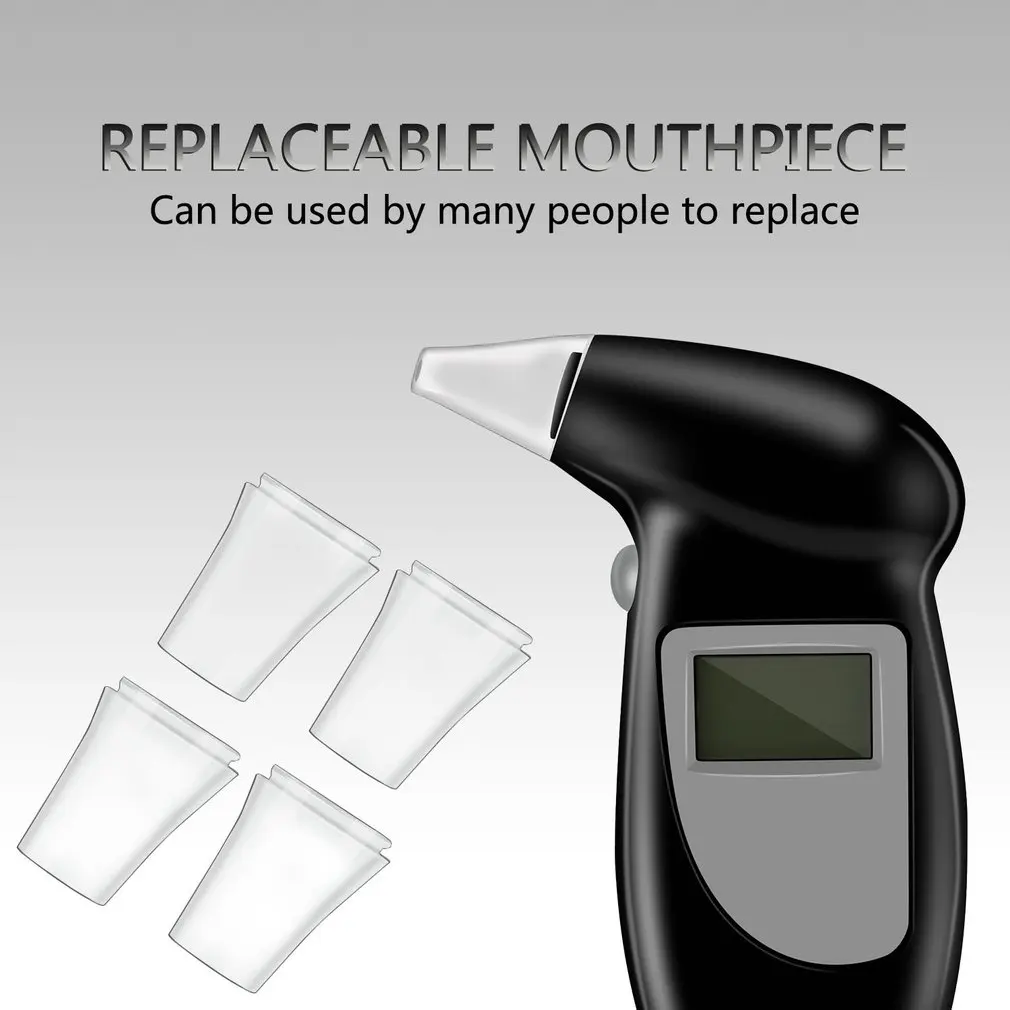 Alcohol Breath Tester Breathalyzer Analyzer Detector Test Keychain Breathalizer Breathalyser DeviceLCD Screen