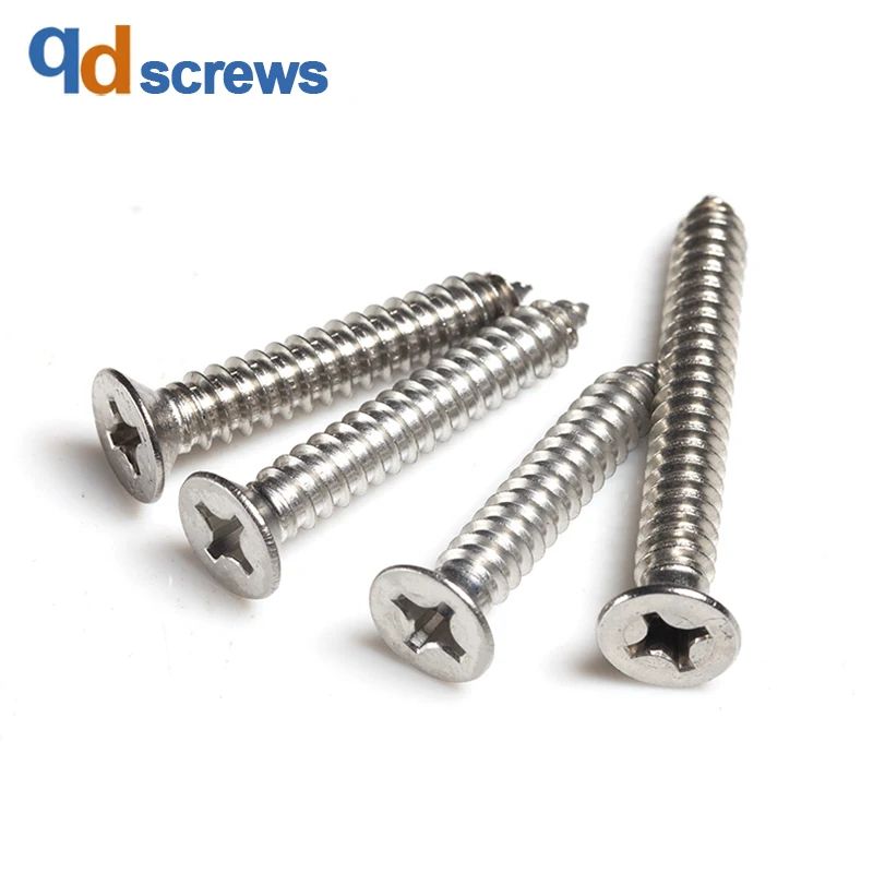 

304 M2M2.5 Cross recessed countersunk head tapping screws self-tapping Phillip flat screw GB846 DIN7982 ISO 7050