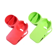 Огромный зажим дизайн держатель стакана для напитков столы для дома и офиса столы Холдинг телефоны, закуски, офисные принадлежности 2 шт набор-красный зеленый