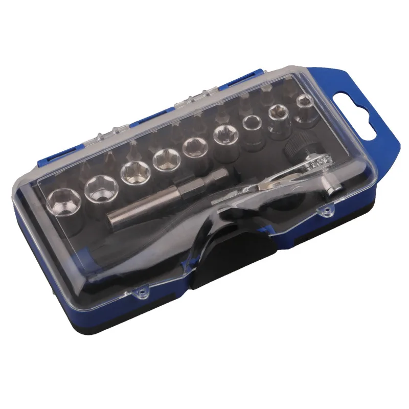 23-Piece Sleeve Batch Header Sets/Quick Wrench Ratchet Screwdriver Set Lengthen Connecting Rod Set