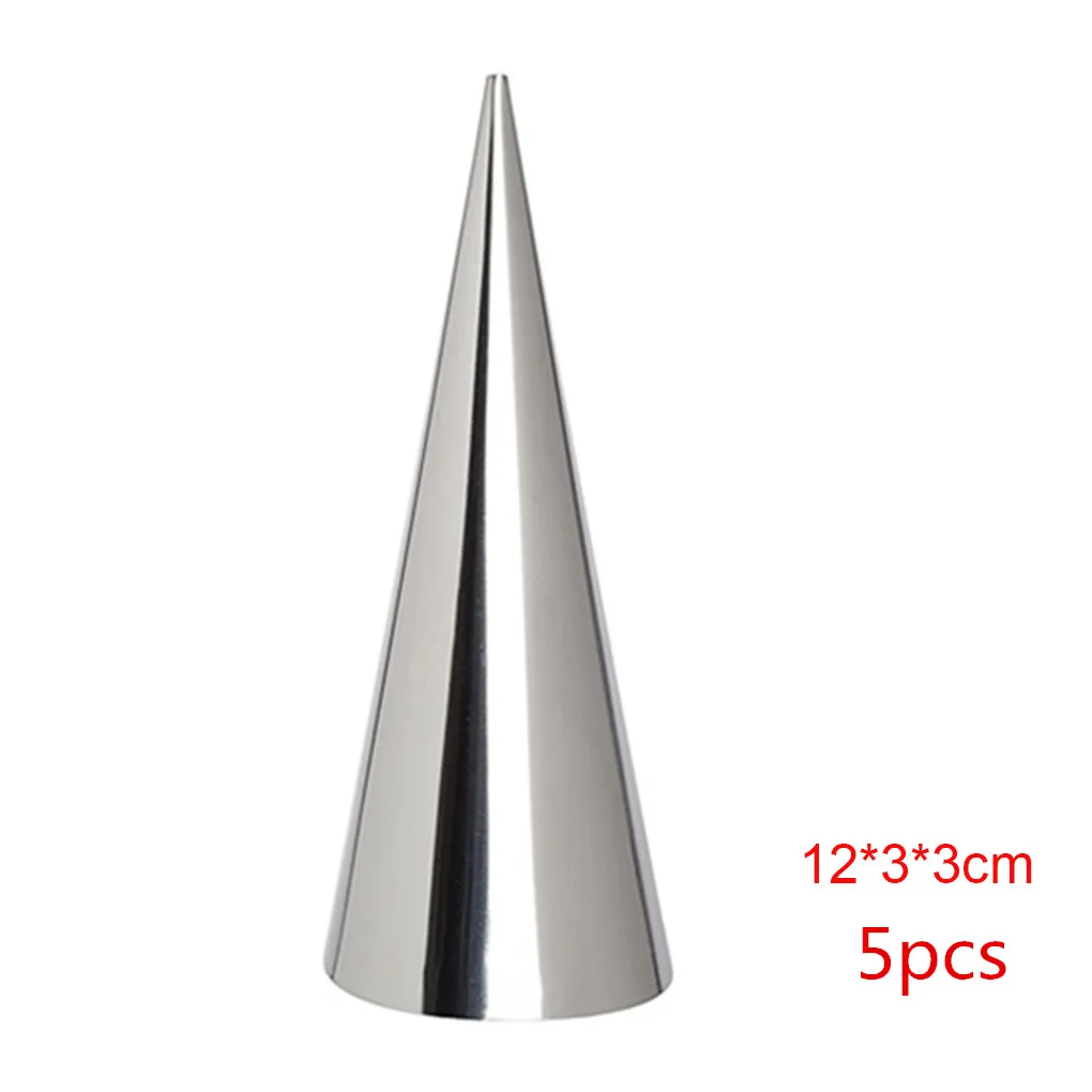 12 x 3 x 3cm Новые 12 шт конические трубы конусные рулонные формы из нержавеющей стали спиральные формы для Круассанов Кондитерские крема Роговая формочка для торта, хлеба - Цвет: 12 x 3 x 3cm
