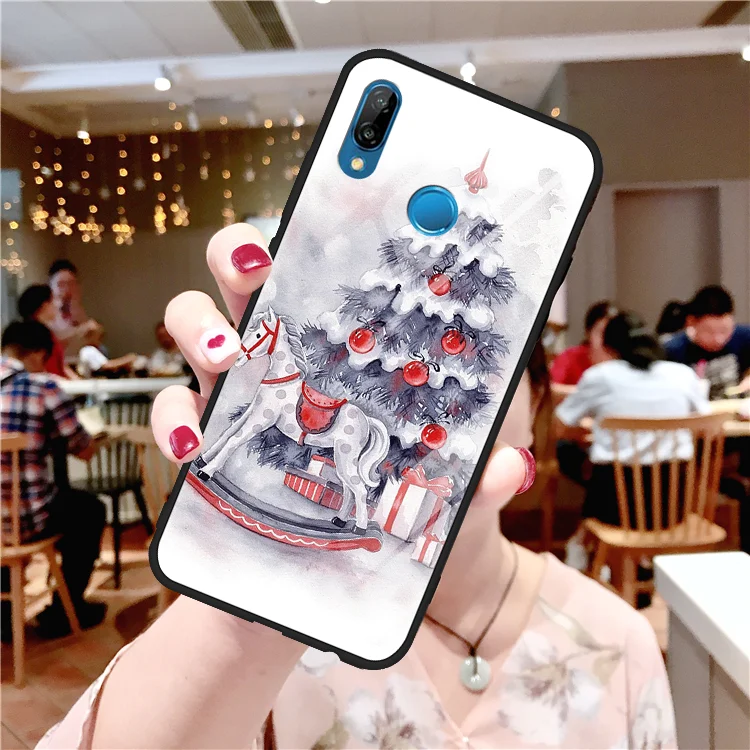 Счастливого Рождества закаленное Стекло для huawei Honor 9X 8X 7A 20 Pro Play 9 Примечание вид V 20 10 Lite Y6 Y9 Nova 3 3i 4 5 Чехол - Цвет: sd1bm5hg