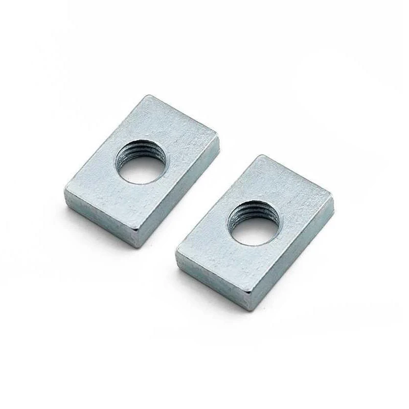 Square Nuts M6 Steel Plated 24mm Sq  Packs 0f 50 
