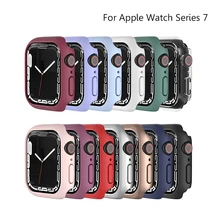 

Cover For Apple Watch Case 44mm 40mm 42mm 38mm 44 mm Accessories PC Protector bumper iWatch series 6 se 5 4 3 7 41mm 45mm Case