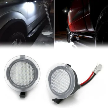 

For Ford F150 Edge Puddle Lights 2pcs LED Car Auto Side Mirror Lamp White