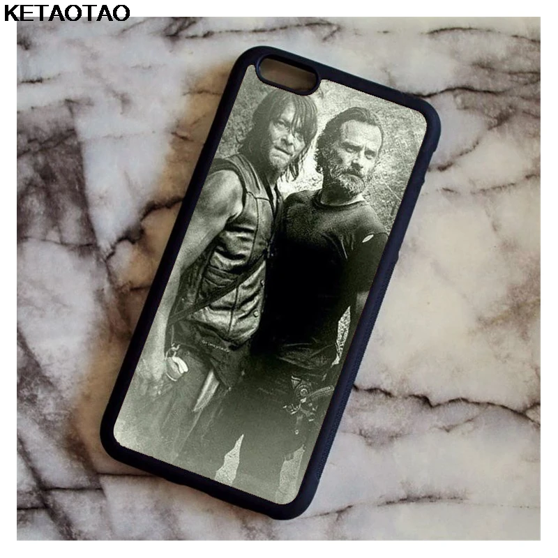 Чехол KETAOTAO The Walking Dead Zombie Rick Daryl для samsung galaxy S4 S5 S6 S7 S8 S9 S10 edge Note из мягкого ТПУ резины и силикона - Цвет: Прозрачный
