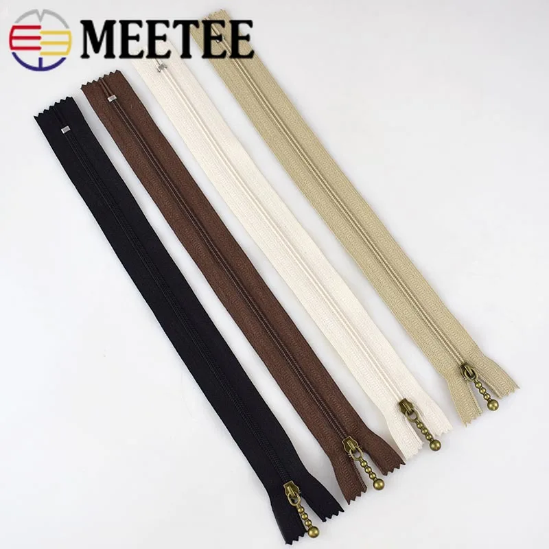 25pcs Meetee 3# 12-25cm Nylon Zipper Close-end Zip DIY Jacket Coat Tent Bag Zippers Sewing Clothing Garment Accessories BD316 | Дом и сад