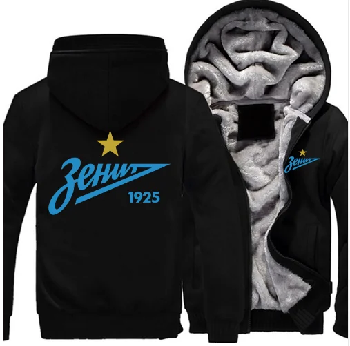 Толстовка с капюшоном с логотипом FC Zenit в стиле «Щенячий патруль», манто на молнии, утепленные толстовки на молнии