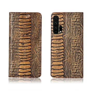 

Ostrich foot pattern genuine leahther phone bag for Nokia 8.3 magnetic phone case for Nokia 5.3/Nokia 1.3 flip cover funda coque