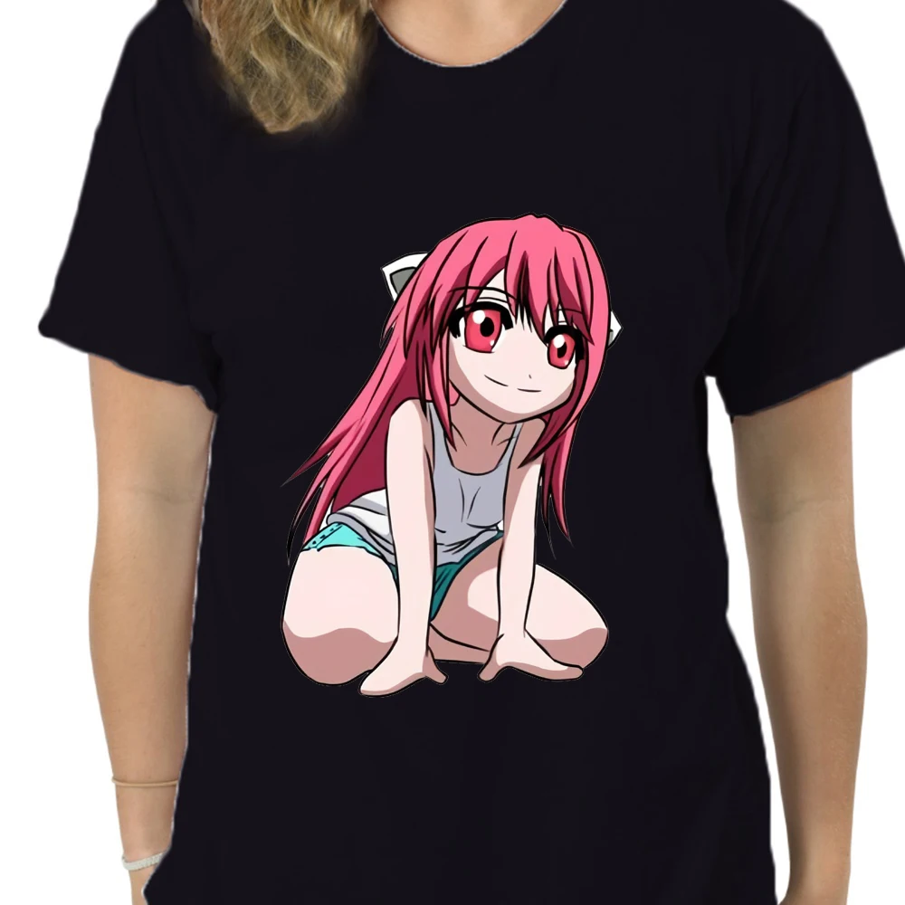 Для Мужчин's Elfen Lied футболки Нью-Йорка Винтаж короткий рукав Аниме Манга крови