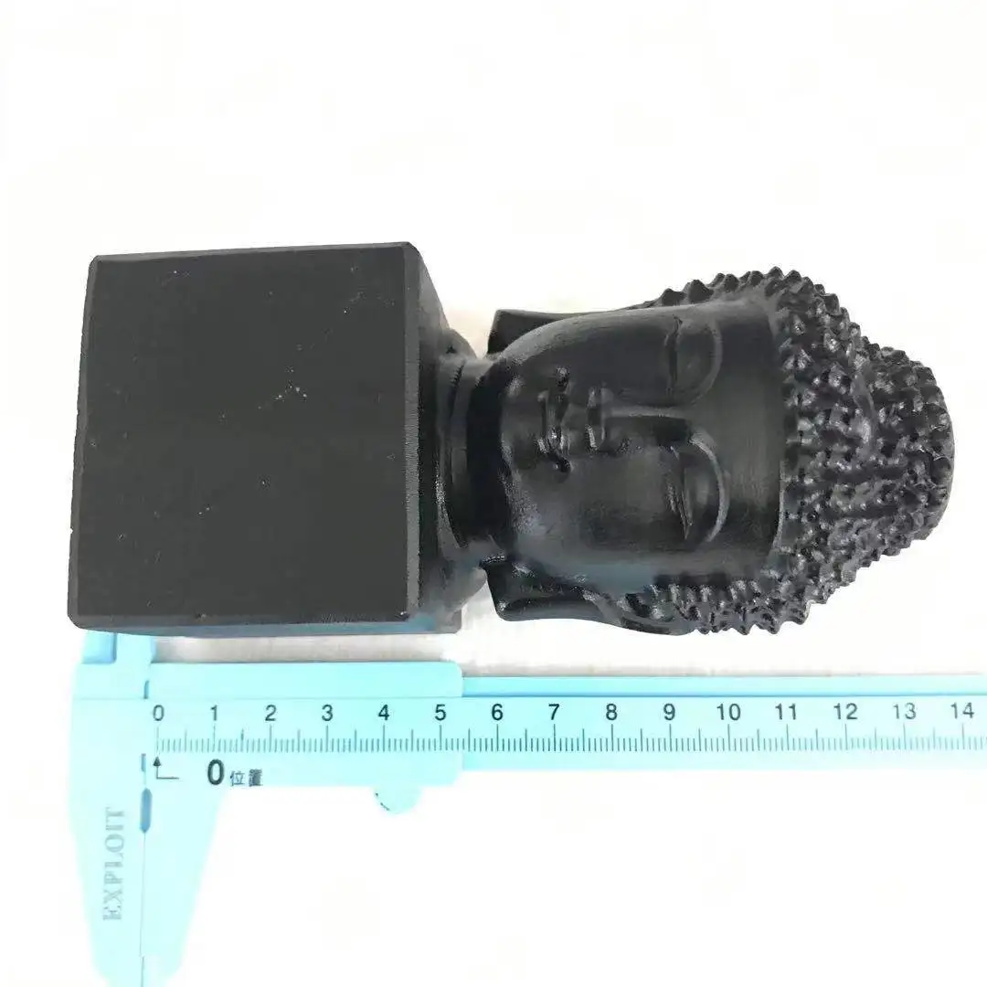 Natural Black Obsidian Buddha Crystal Quartz Figurine Hand Polished Energy Reiki Healing Gemstone For Home Decoration ZJJ