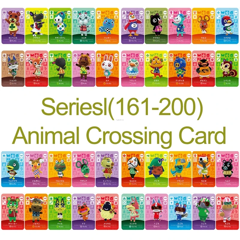 Tarjeta de Amiibo NS juego de la serie 2 (161 a 200) de Animal Crossing TARJETA DE TRABAJO PARA
