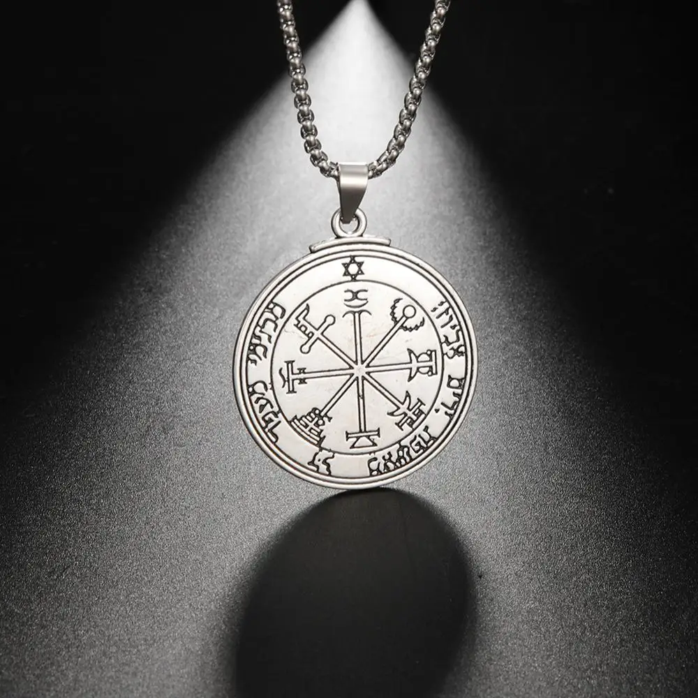 Dawapara ожерелье Соломон печать кулон талисман Pentacle of Jupiter kabbalah Wiccan Большое модное
