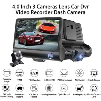 

Universal Dash Cam IPS 4 Inch Rear View Camera Loop Video Auto Camera Multi Function 1080P Car Dvr