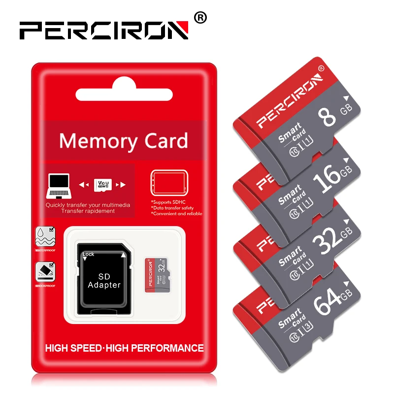 Высокоскоростная карта памяти 8G 16GB 32GB 64GB 128GB Class 10 с бесплатным адаптером Microsd SD карта для смартфонов/спортивных камер