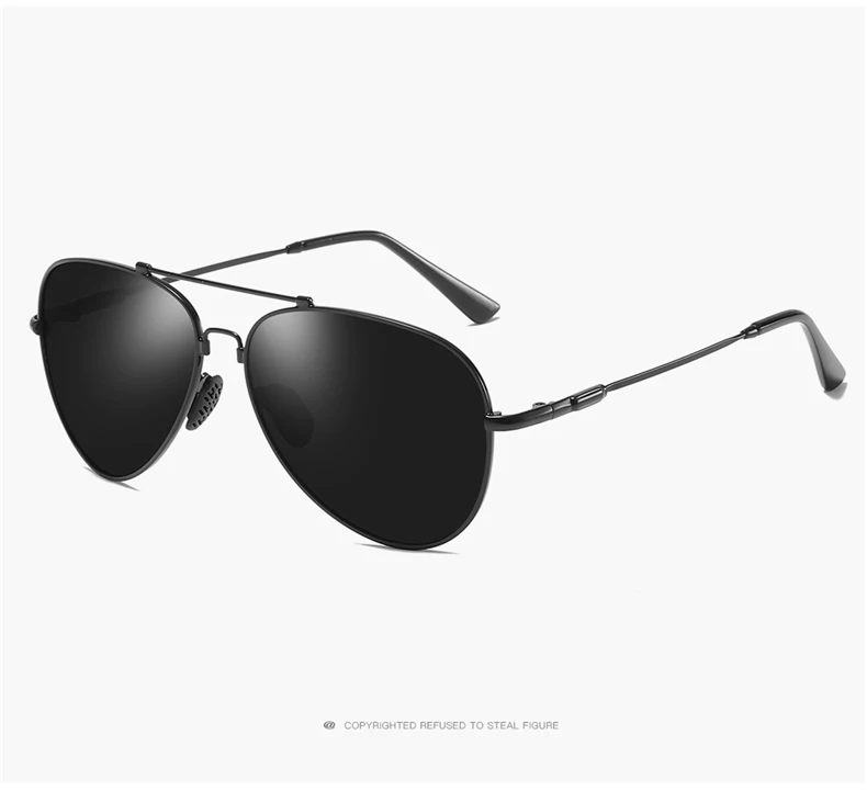 Новые поляризационные солнцезащитные очки трендовые крутые очки мужские металлические солнцезащитные очки с памятью овальная полная