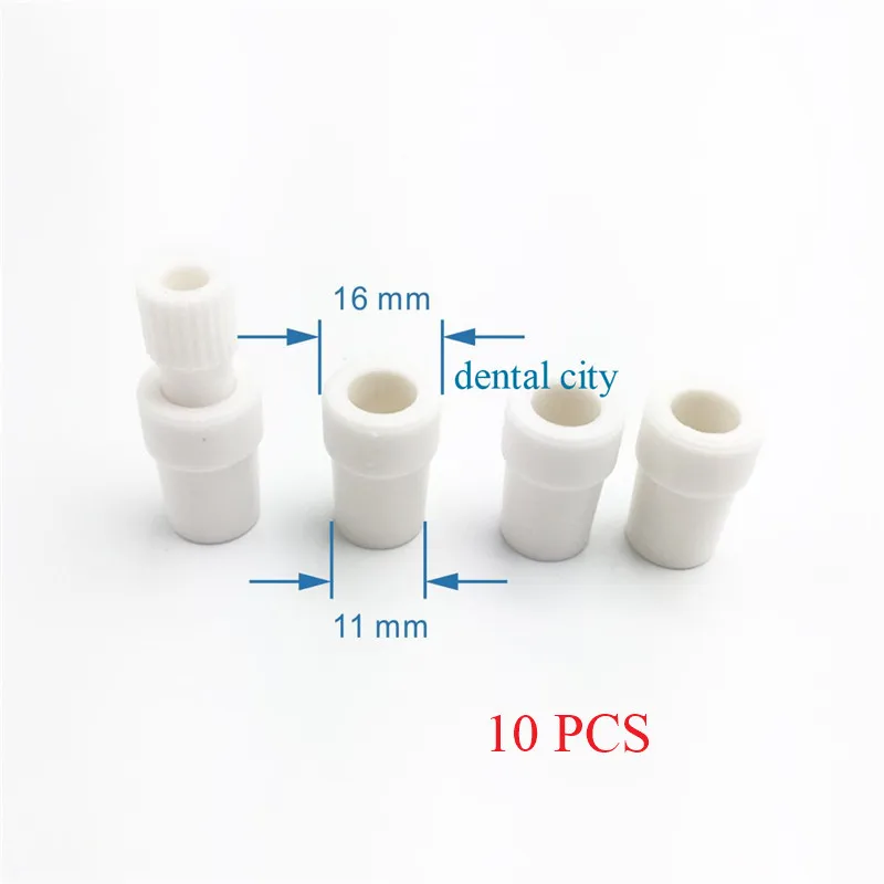 16mm to 11mm 10 шт. Стоматологическая всасывающая трубка конвертер слюнявчик эжектор всасывающий адаптер автоклавируемый уменьшить 16 мм до 11 мм и 11 мм до 6,5 мм - Цвет: 16mm to 11mm