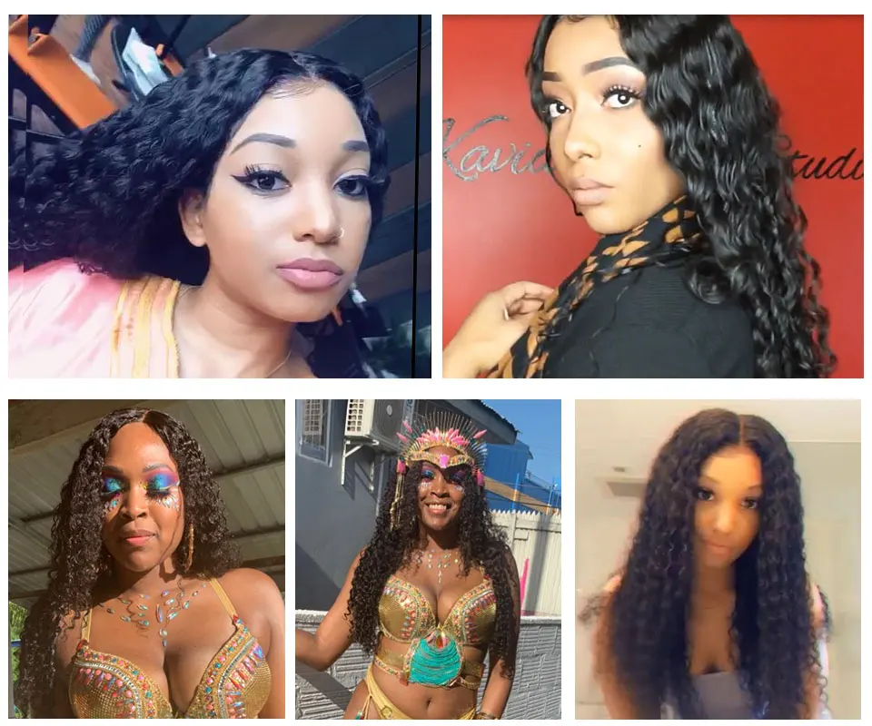 Onda de Água do Cabelo Fechamento do Laço Pacotes com 5x5 Humano Transparente Rendas Frontal Ali Rainha Brasileira Remy Cabelo Natural 3 hd 13x4 13 Pacotes com 3/4 com fecho
