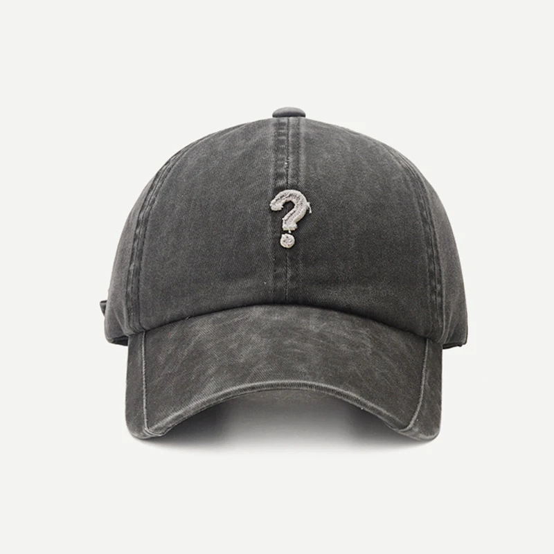 

Question Mark Baseball Cap Men Women Japanese Street Style 2020 Cotton Pure Color Breathable Adjustable Dad Trucker Hat Snapback
