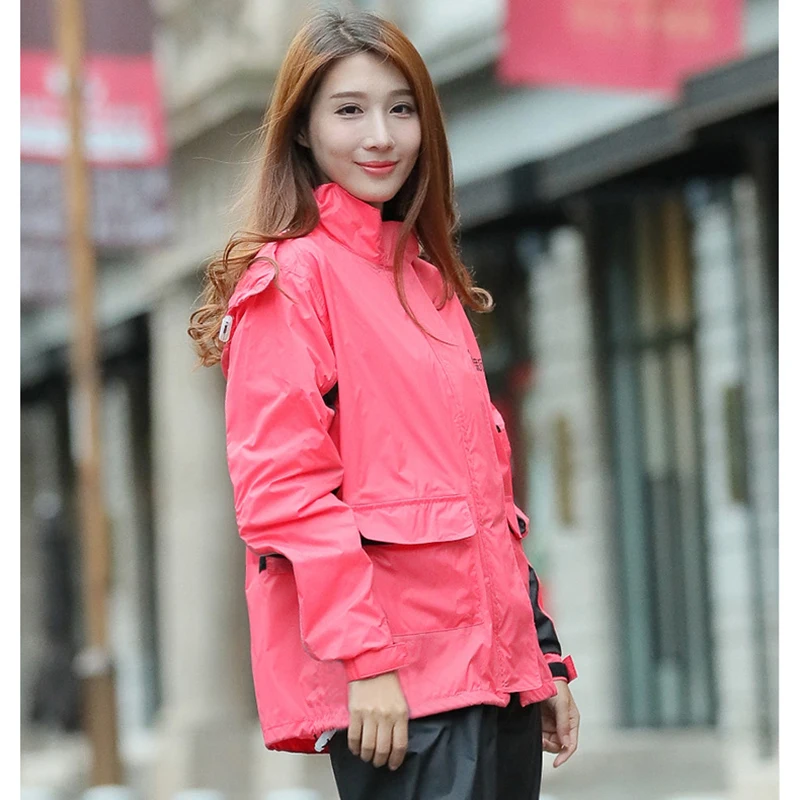 motorcycle raincoat raincoat suit bike raincoat Girl Women Motorcycle Raincoat Biker Waterproof Reflective Riding Protective Impermeable Motociclista 우비 Moto Capa De Chuva 우의