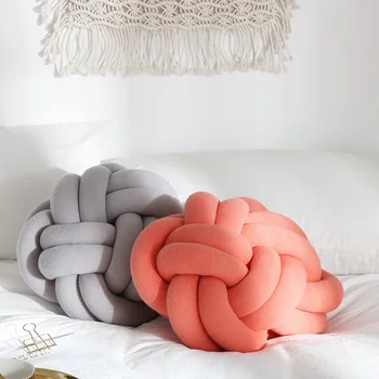 

Simple Knotted Square Pillows, Striped Cushion /ims Pillow Gift,Office Nap Pillow ,DIY Creative Fashion Home Decoration&Bedding