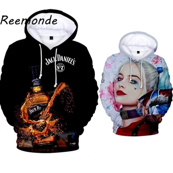 

Harley Quinn Costume Hoodie Sweatshirts 3D Suicide Squad Harley Quinn Cosplay Oversize Mens Joker Hoodies Harajuku Pullover